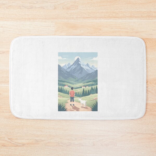Item preview, Twin Peaks Mountain Scenery – Retro Vintage Forest Landscape Art PERFECT GIFT FOR YOU AND FRIENDS designed and sold by ThatLove.