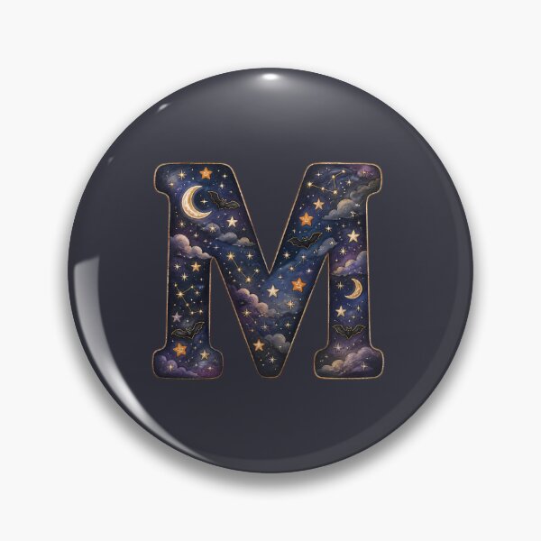 Item preview, Halloween Letter M Monogram – Spooky Monster Alphabet Initial Design designed and sold by VectorJoy.