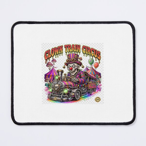 Item preview, Clown train circus designed and sold by WeirdWheeledArt.