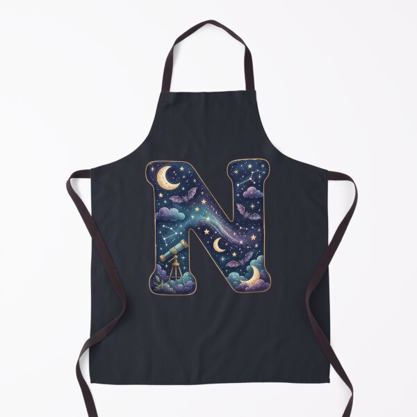 Item preview, Halloween Letter N Monogram – Spooky Night Alphabet Initial Design designed and sold by VectorJoy.