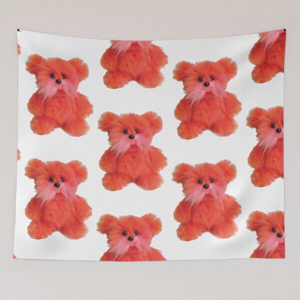Item preview, Cute Neon Orange Fluffy Bear designed and sold by cutepid.
