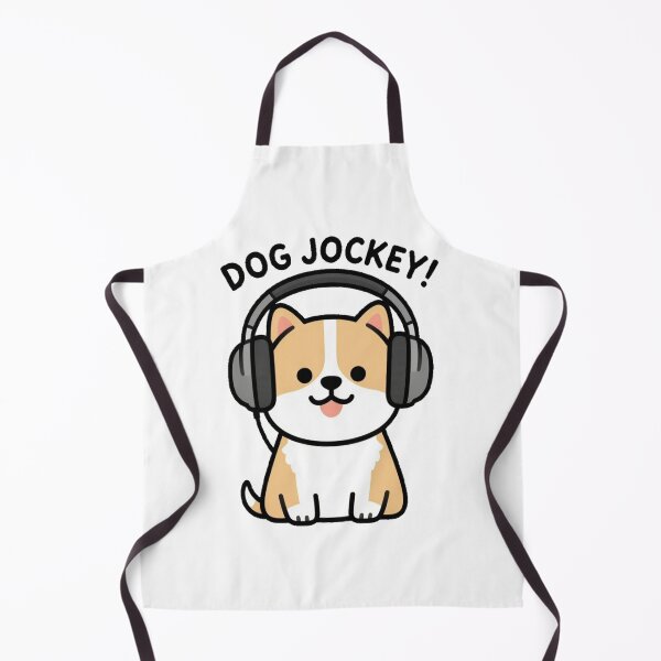 Item preview, Funny Cute Cartoon Music DJ Style Dog with Earphones DOG JOCKEY! designed and sold by Giulivo Store Graphic.