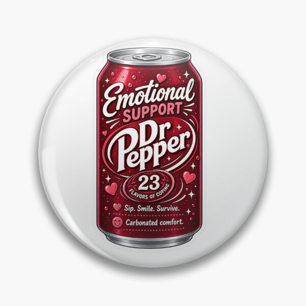 Item preview, Emotional Support Dr. Pepper designed and sold by mamajuamba.