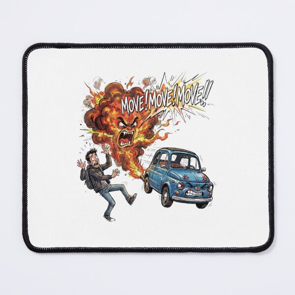 Item preview, Funny Angry Vintage Car Exhaust Flame Explosion - Move Move Move designed and sold by jhgjykuo.