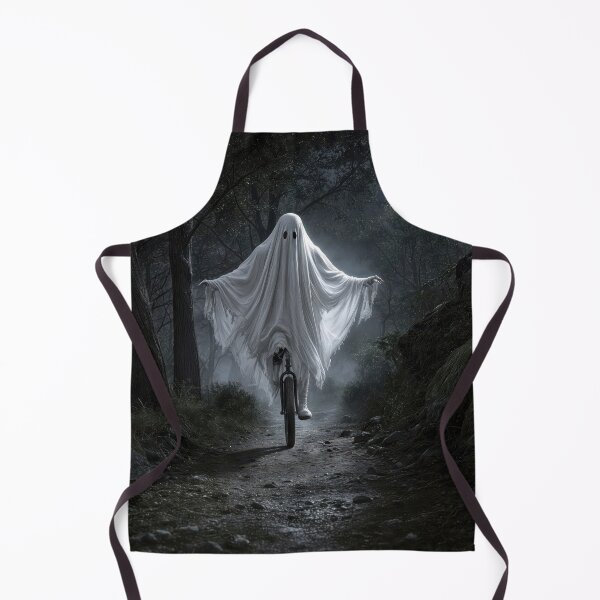 Item preview, Ghost Riding a Unicycle in a Spooky Forest designed and sold by Maria Dryfhout.