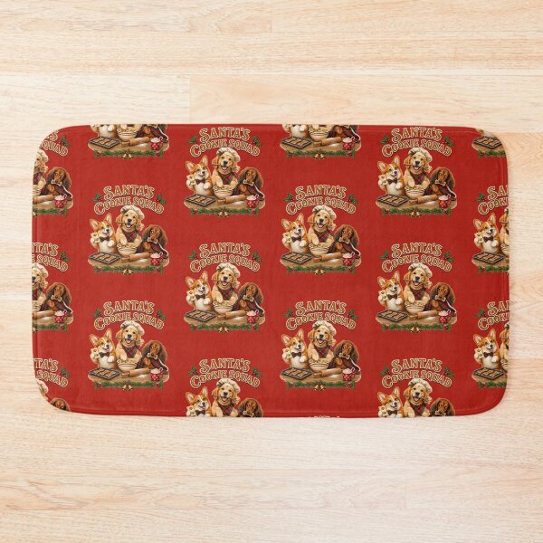 Item preview, Christmas Cookie Crew Santa's Baking Squad Christmas Dogs Holiday Art designed and sold by Cute & Sassy Custom Gifting Boutiques.