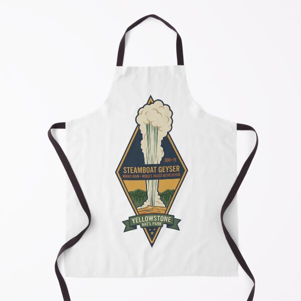 Item preview, Steamboat Geyser Norris Basin Yellowstone National Park Vintage Badge designed and sold by LittleArij.