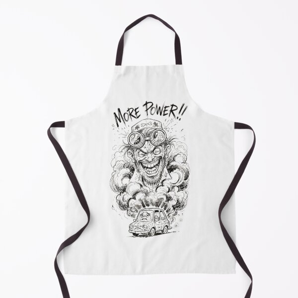 Item preview, Crazy Mechanic Mad Scientist Car Tuning More Power - Black and White Sketch designed and sold by jhgjykuo.