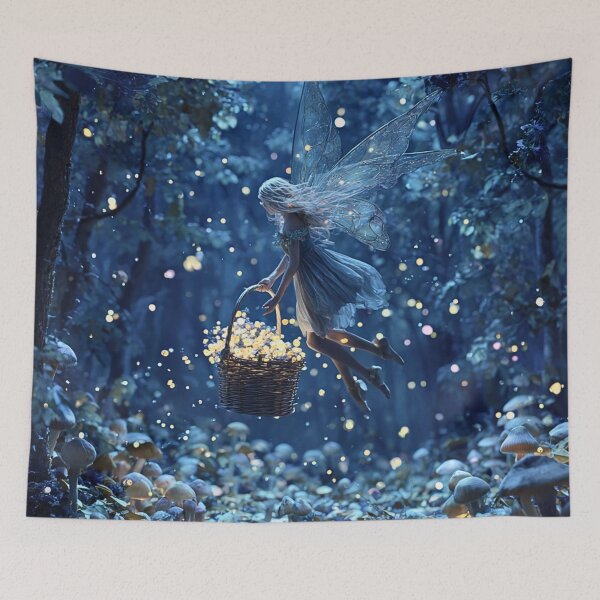 Item preview, Moonlit Fairy Gathering Glowing Forest Lights designed and sold by Storybook Botanica.