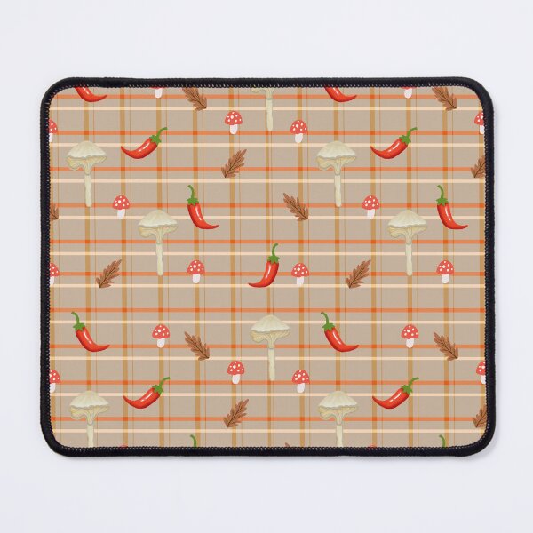 Item preview, Spicy Thanksgiving Chili Pepper Autumn Plaid Pattern designed and sold by FaliushART.