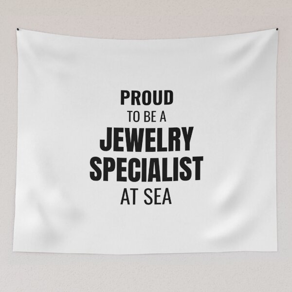 Item preview, Proud to be a Jewelry Specialist at Sea (Black) designed and sold by ShipCrewNation.