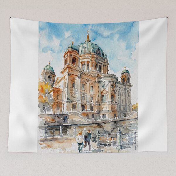 Item preview, Berlin Cathedral Bridge, Autumn Scene designed and sold by caracatita75.