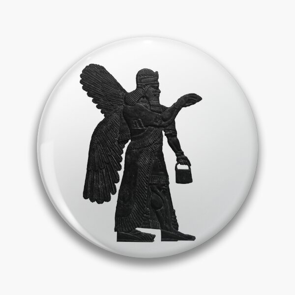Item preview, Ancient Neo-Assyrian palace relief of a Winged Genie designed and sold by stevepaint.