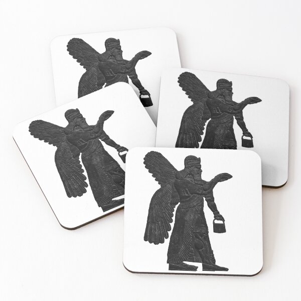 Item preview, Ancient Neo-Assyrian palace relief of a Winged Genie designed and sold by stevepaint.