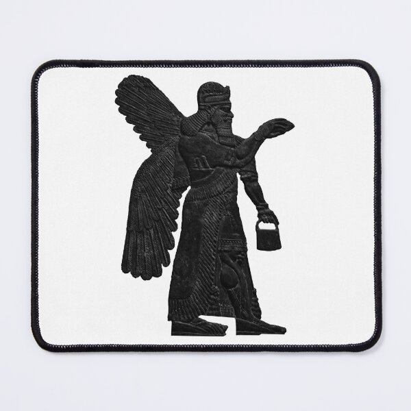 Item preview, Ancient Neo-Assyrian palace relief of a Winged Genie designed and sold by stevepaint.