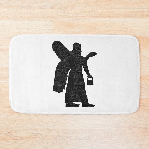 Item preview, Ancient Neo-Assyrian palace relief of a Winged Genie designed and sold by stevepaint.