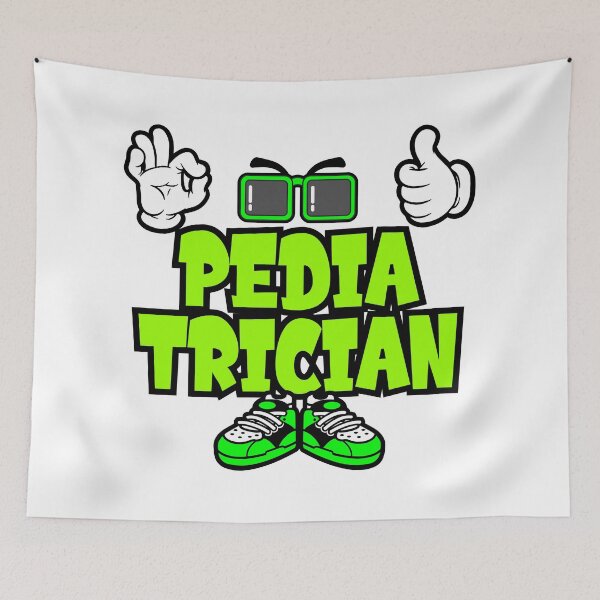 Item preview, PEDIATRICIAN - PROFESSIONS Design Character Bold Retro designed and sold by NFTWords.