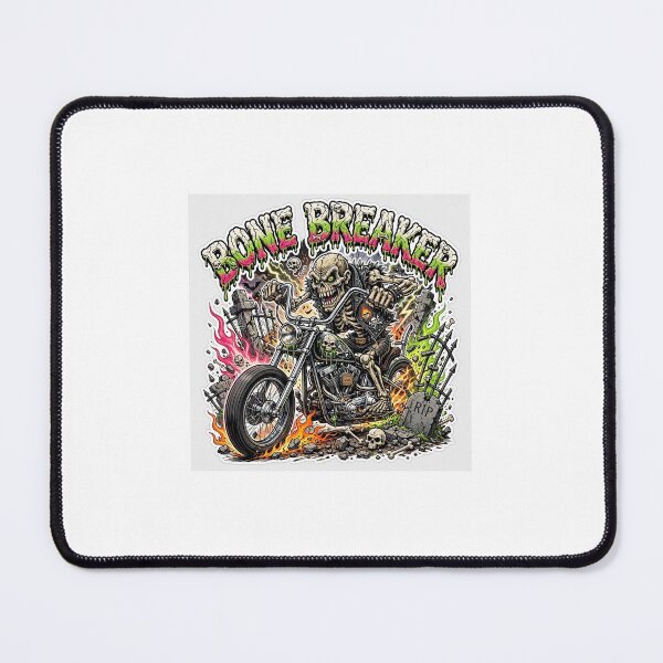 Item preview, Bone Breaker Oozing Skeleton Biker Chopper designed and sold by WeirdWheeledArt.