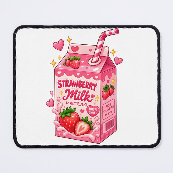 Item preview, Cute Strawberry Milk Kawaii Carton designed and sold by TinyWeird.