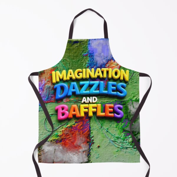 Item preview, Imagination Dazzles and Baffles colorful typographic abstract design designed and sold by SmashingDeals.