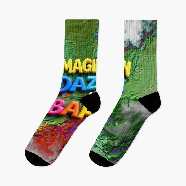 Item preview, Imagination Dazzles and Baffles colorful typographic abstract design designed and sold by SmashingDeals.
