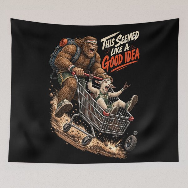 Item preview, Bigfoot & Goat – This Seemed Like a Good Idea designed and sold by NicheBloom.