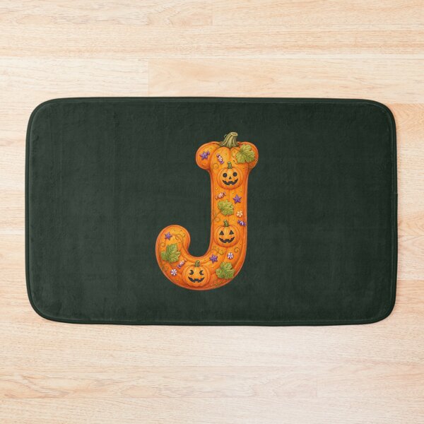Item preview, Halloween Letter J Monogram – Spooky Jack-O-Lantern Alphabet Initial Design designed and sold by VectorJoy.