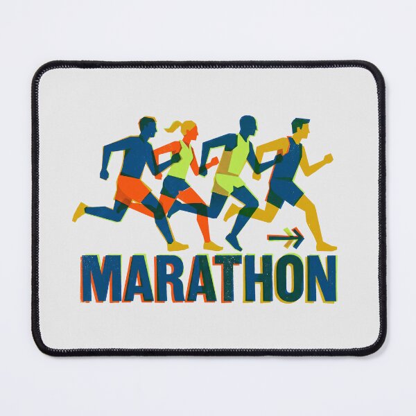 Item preview, Marathon Runners Group Running Club Colorful Sport Illustration designed and sold by KiwiRider.
