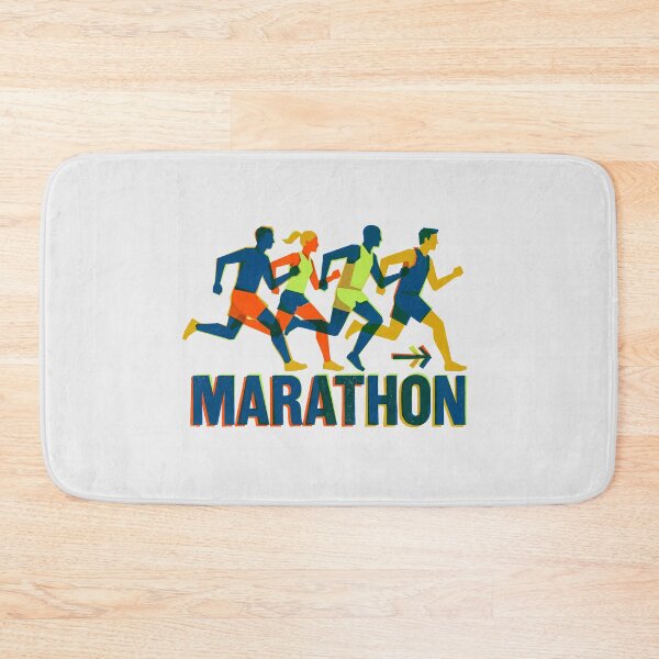 Item preview, Marathon Runners Group Running Club Colorful Sport Illustration designed and sold by KiwiRider.