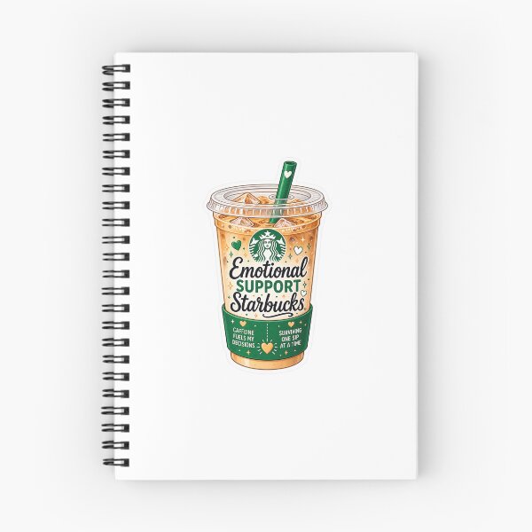 Item preview, Emotional Support Starbucks Iced Coffee designed and sold by Little Wunderer & Co..