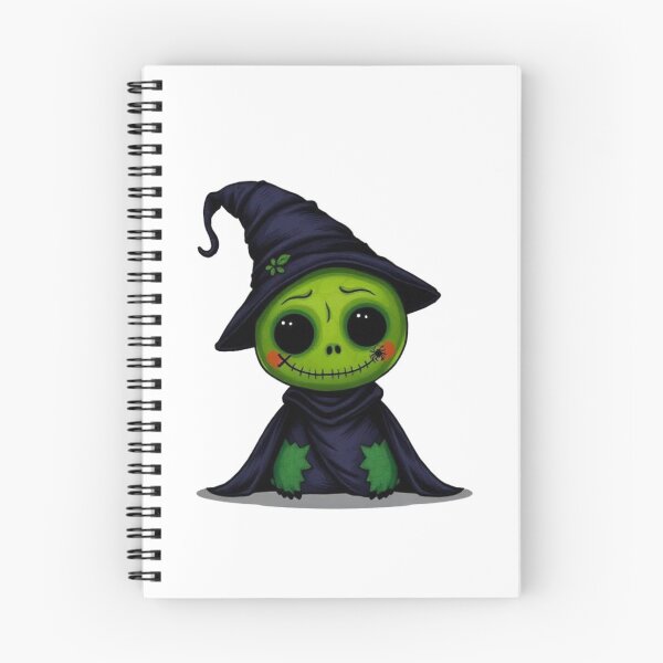 Item preview, Cute Creepy Halloween Witch Sticker | Green Goblin Witch with Big Eyes | Gothic Kawaii Halloween Character Art designed and sold by HOODYBUDSTYLES.