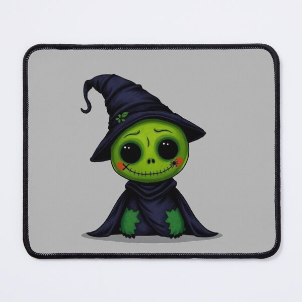 Item preview, Cute Creepy Halloween Witch Sticker | Green Goblin Witch with Big Eyes | Gothic Kawaii Halloween Character Art designed and sold by HOODYBUDSTYLES.