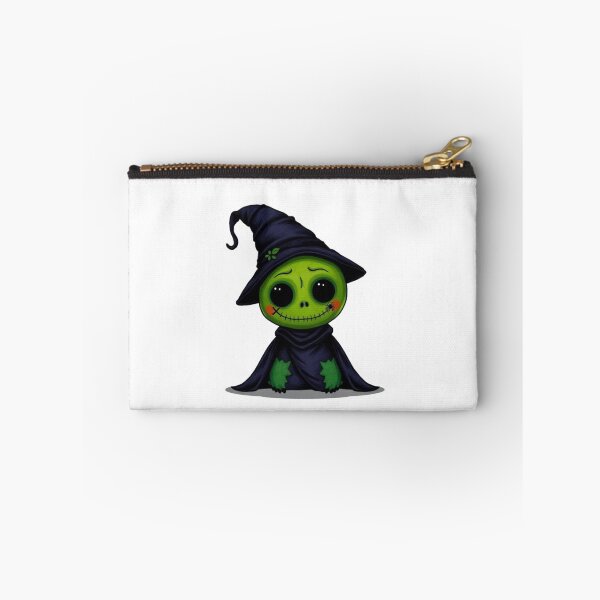 Item preview, Cute Creepy Halloween Witch Sticker | Green Goblin Witch with Big Eyes | Gothic Kawaii Halloween Character Art designed and sold by HOODYBUDSTYLES.