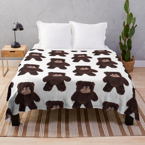 Item preview, Funny Retro Fluffy Brown Bear designed and sold by cutepid.