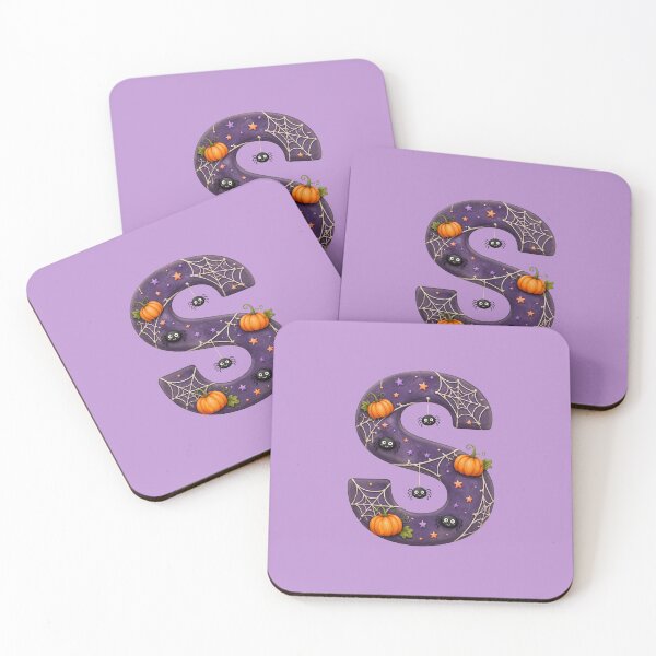 Item preview, Halloween Letter S Monogram – Spooky Skeleton Alphabet Initial Design designed and sold by VectorJoy.