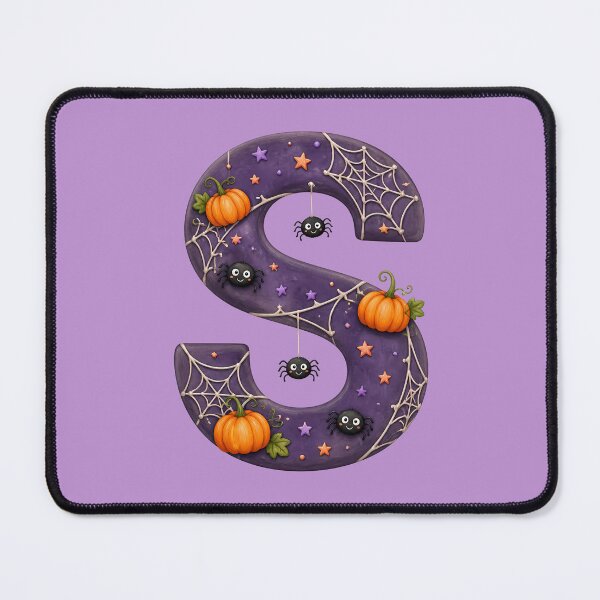 Item preview, Halloween Letter S Monogram – Spooky Skeleton Alphabet Initial Design designed and sold by VectorJoy.