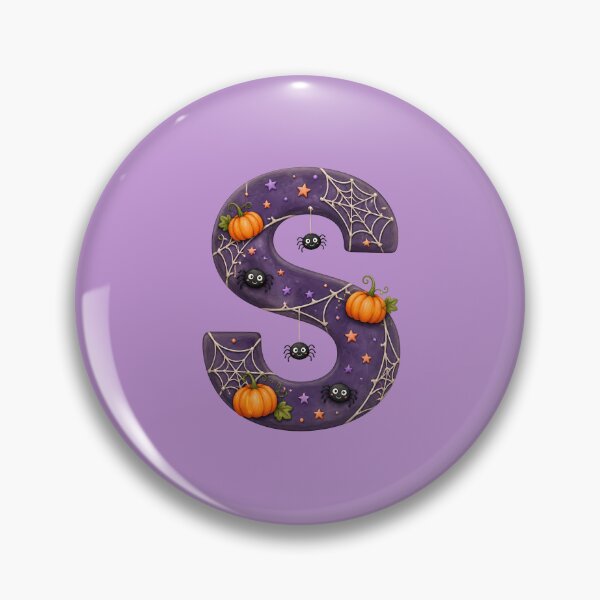 Item preview, Halloween Letter S Monogram – Spooky Skeleton Alphabet Initial Design designed and sold by VectorJoy.