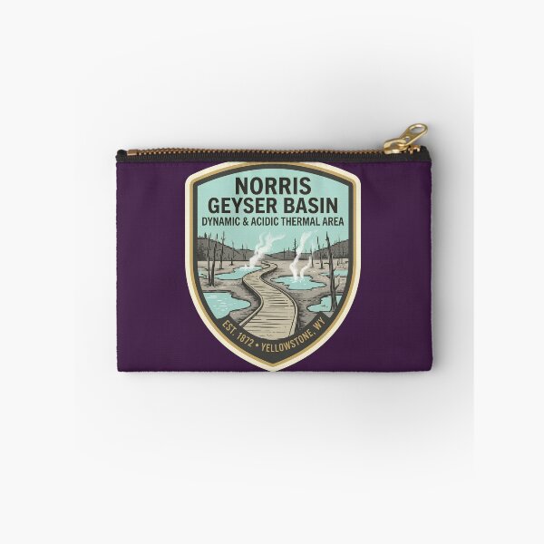 Item preview, Norris Geyser Basin Thermal Springs Yellowstone National Park Shield designed and sold by LittleArij.