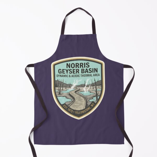 Item preview, Norris Geyser Basin Thermal Springs Yellowstone National Park Shield designed and sold by LittleArij.