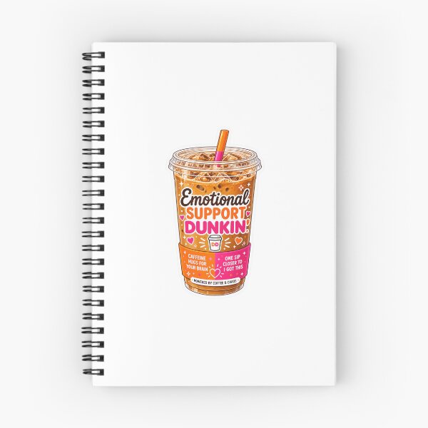 Item preview, Emotional Support Dunkin Iced Coffee designed and sold by mamajuamba.