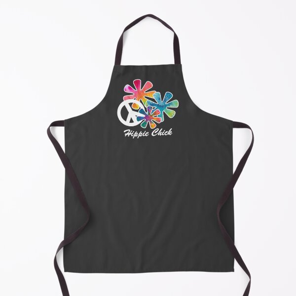 Item preview, Hippie Chick, Hippies, 60's, Retro Tie-Dye Flowers Peace Sign designed and sold by classic car craze.