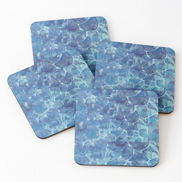 Item preview, Blue Water Waves Underwater Ocean Aesthetic Pattern designed and sold by NikBrin Prevail .