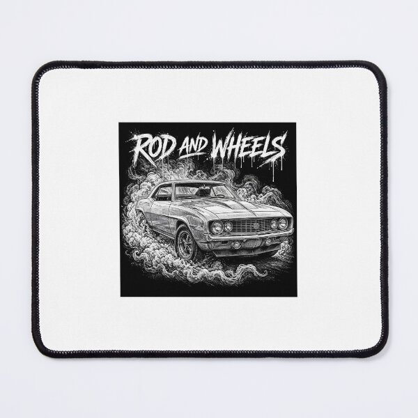 Item preview, Rod and Wheels Classic Muscle Car Burnout designed and sold by WeirdWheeledArt.
