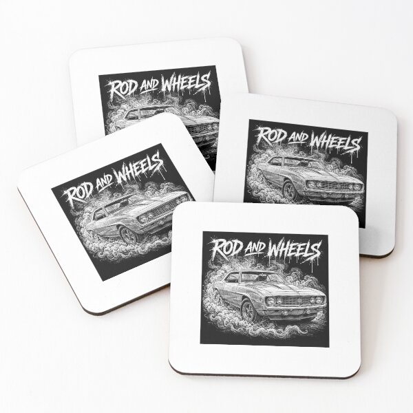 Item preview, Rod and Wheels Classic Muscle Car Burnout designed and sold by WeirdWheeledArt.