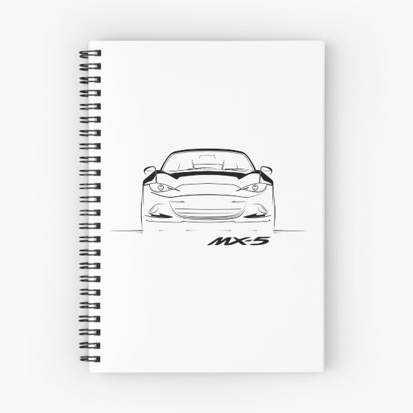 Item preview, Mazda MX-5 Miata front silhouette essential designed and sold by blackdogshop.