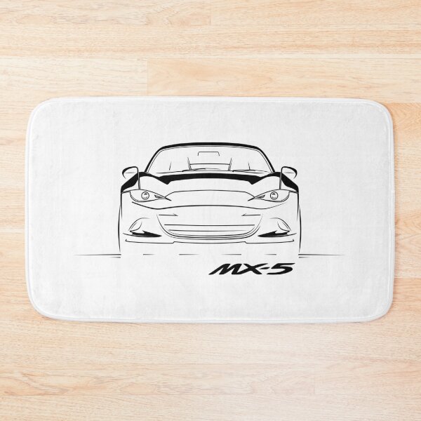 Item preview, Mazda MX-5 Miata front silhouette essential designed and sold by blackdogshop.