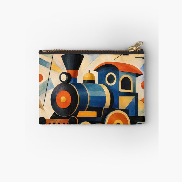 Item preview, Geometric Steam Train – Retro Bauhaus-Inspired Locomotive Wall Art designed and sold by GutyzDesignsES.