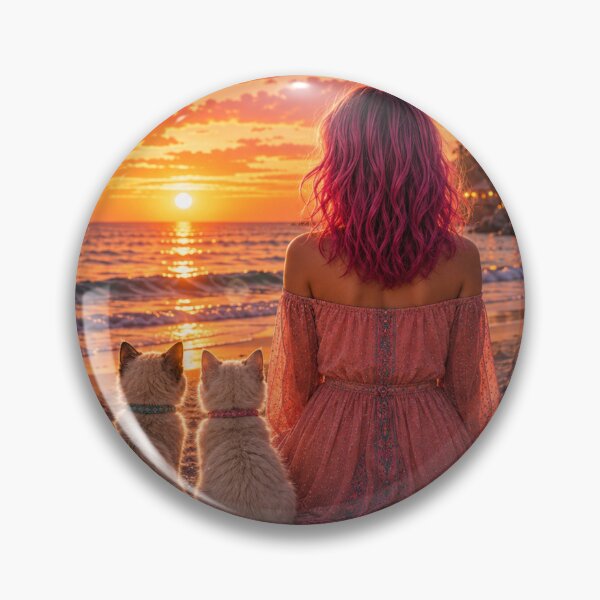 Item preview, Cats at sunset designed and sold by AnjaSarahArt.