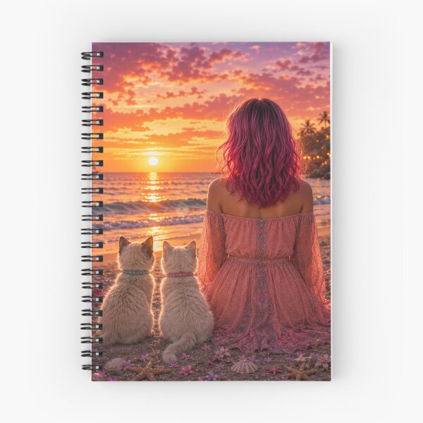 Item preview, Cats at sunset designed and sold by AnjaSarahArt.
