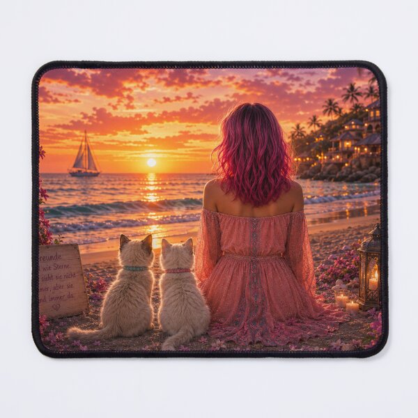 Item preview, Cats at sunset designed and sold by AnjaSarahArt.